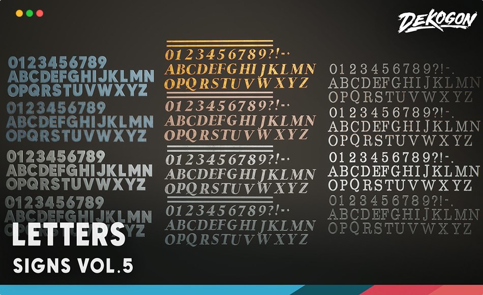 【UE5】英文字母数字符号 Signage VOL.5 – Letters