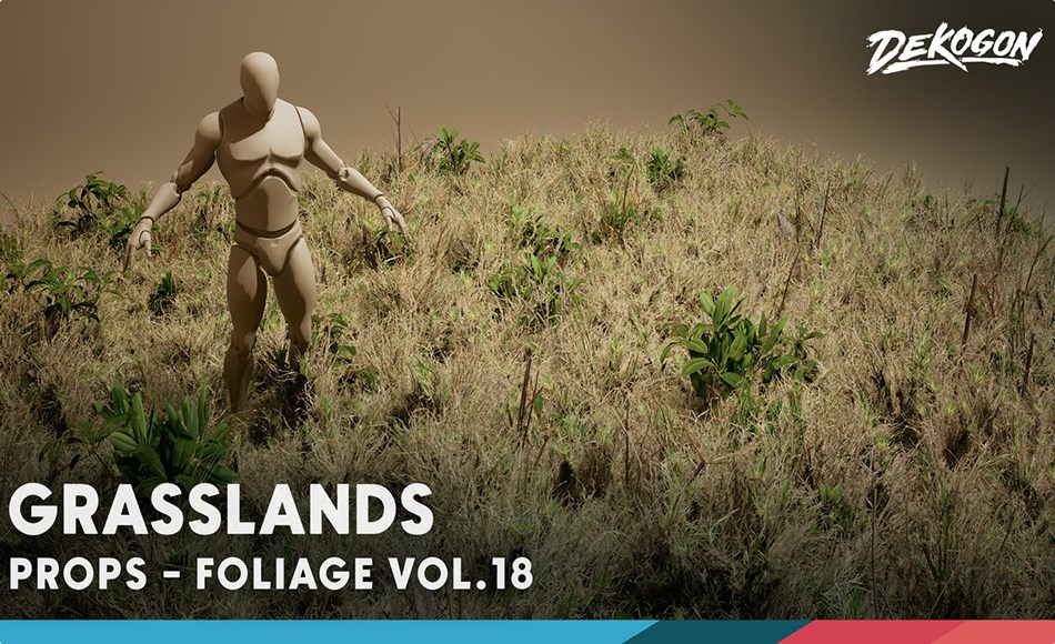 【UE5】草原资产 Foliage VOL.18 – Grasslands (Low Poly) 【UE5】草原资产 Foliage VOL.18 – Grasslands (Low Poly)
