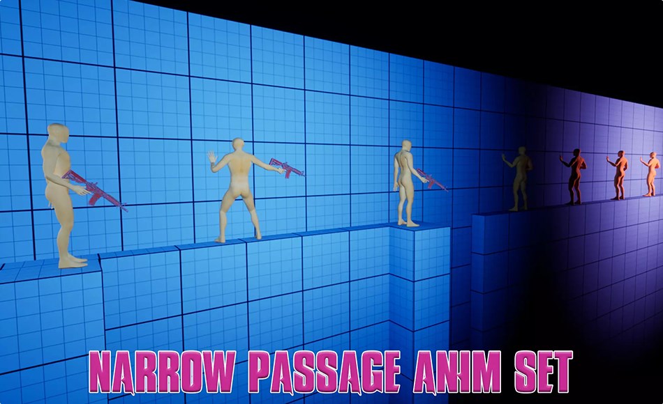 Unity动画 – 狭窄通道动画套装 Narrow Passage Anim Set Unity动画 – 狭窄通道动画套装 Narrow Passage Anim Set