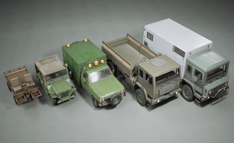 【UE5】军事汽车 Vehicles VOL.10 – Military (Low Poly) 【UE5】军事汽车 Vehicles VOL.10 – Military (Low Poly)