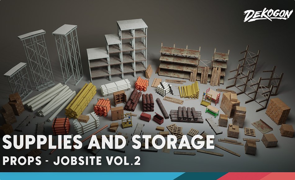【UE5】模块化工作现场 Jobsite VOL.2 – Modular Storage and Supplies (Nanite & Low Poly) 【UE5】模块化工作现场 Jobsite VOL.2 – Modular Storage and Supplies (Nanite & Low Poly)