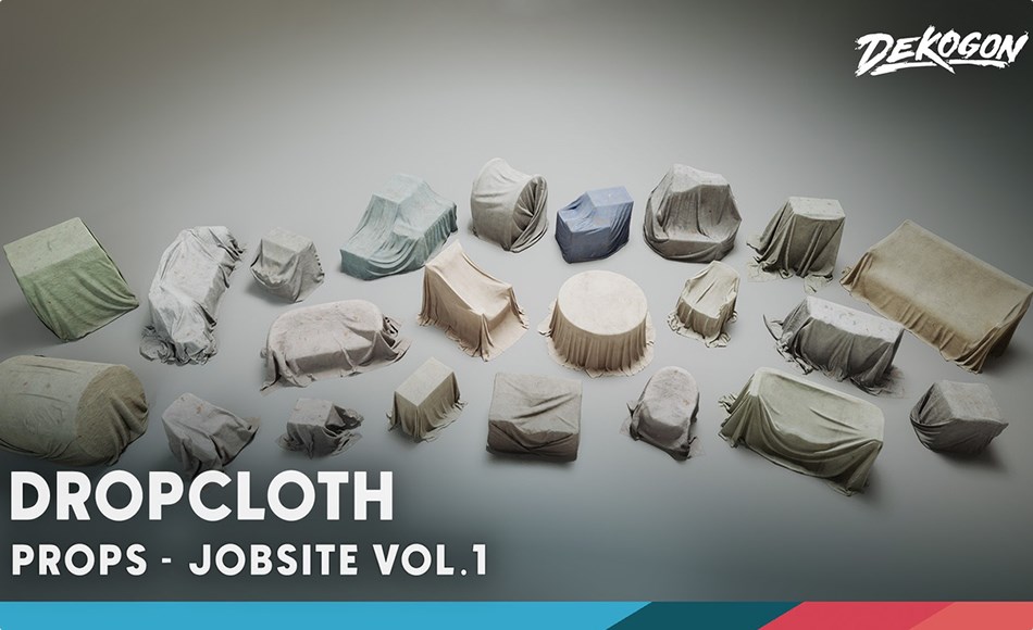 【UE5】工地防尘布 Jobsite VOL.1 – Dropcloth (Nanite & Low Poly) 【UE5】工地防尘布 Jobsite VOL.1 – Dropcloth (Nanite & Low Poly)