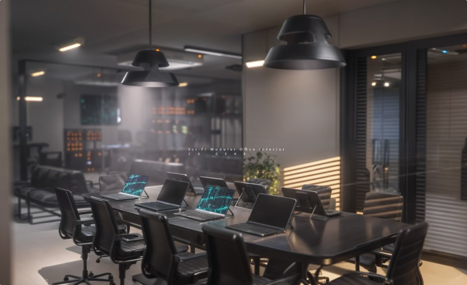【UE5】模块化办公室内饰 Modular Sci-fi Office Interior 【UE5】模块化办公室内饰 Modular Sci-fi Office Interior