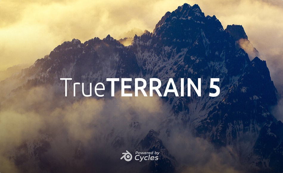 Blender插件 – 写实三维地形插件 True-Terrain 5 + 资产包 Blender插件 – 写实三维地形插件 True-Terrain 5 + 资产包