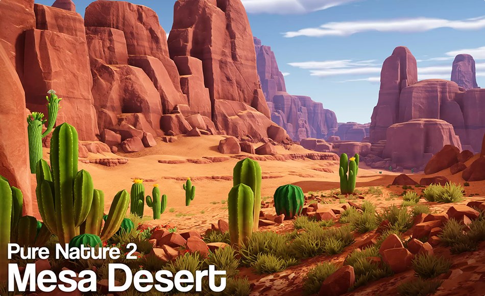 Unity场景 – 风格化沙漠场景 Pure Nature 2 : Mesa Desert Unity场景 – 风格化沙漠场景 Pure Nature 2 : Mesa Desert