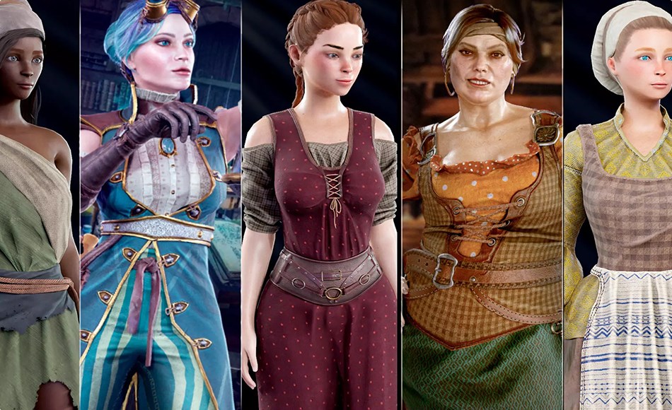 Unity角色 – 中世纪游戏角色 Female NPC pack