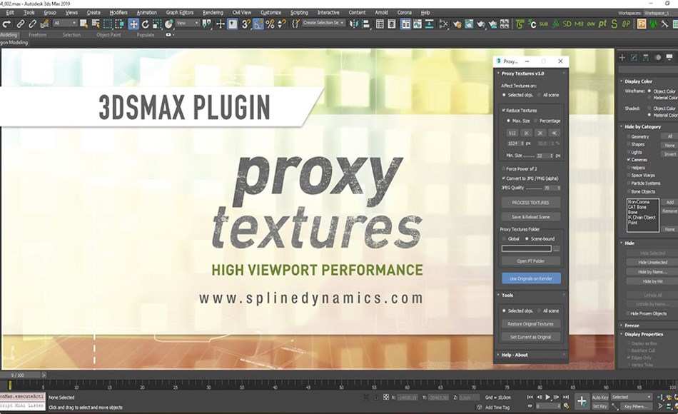 3Dmax插件 – 图片代理插件 Proxy Textures 3Dmax插件 – 图片代理插件 Proxy Textures