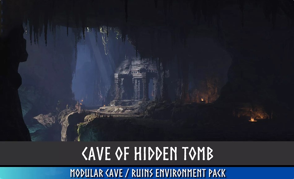 Unity场景 – 模块化洞穴 Modular Cave (Ancient Cave, Ancient Ruins, Mayan Ruins, Cavern)