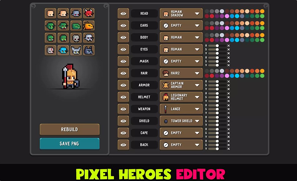 Unity插件 – 风格化像素角色创建工具 Pixel Hero Maker