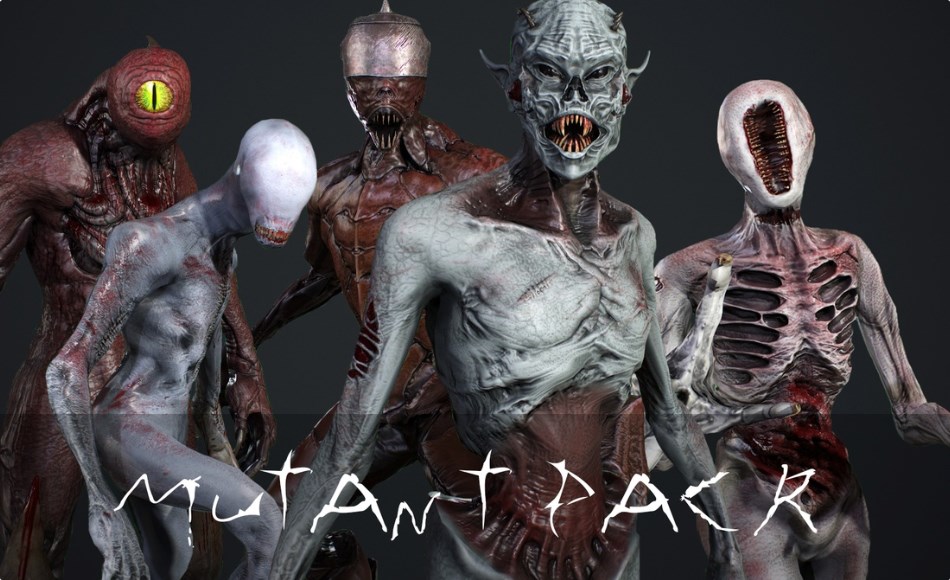 【UE5】怪物生物角色 Monster-Mutant pack