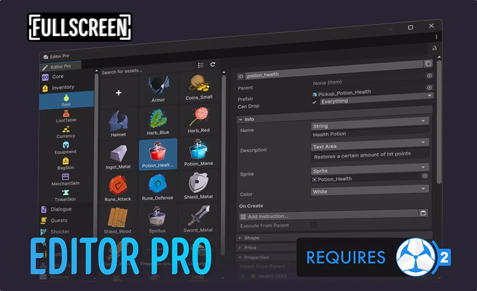 Unity插件 – 资源管理器 Editor Pro | Game Creator 2 Unity插件 – 资源管理器 Editor Pro | Game Creator 2