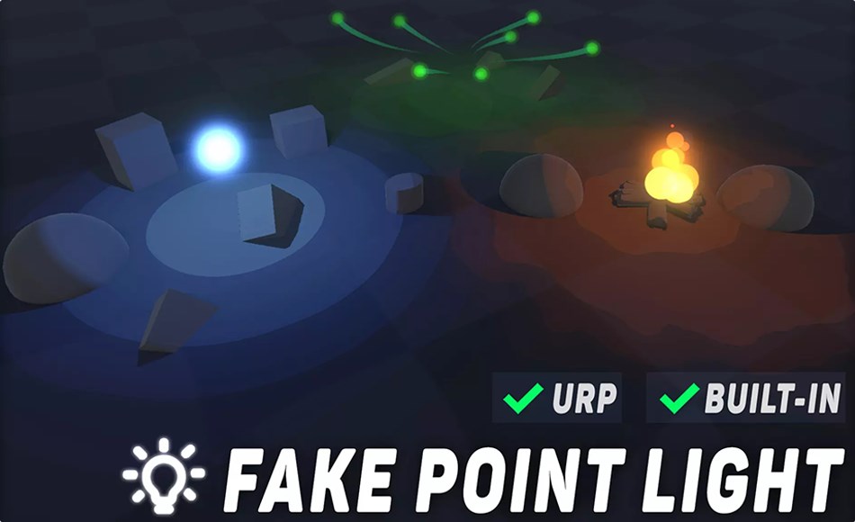 Unity资产 – 风格化光效 Fake Point Light (URP/Built-In) Unity资产 – 风格化光效 Fake Point Light (URP/Built-In)