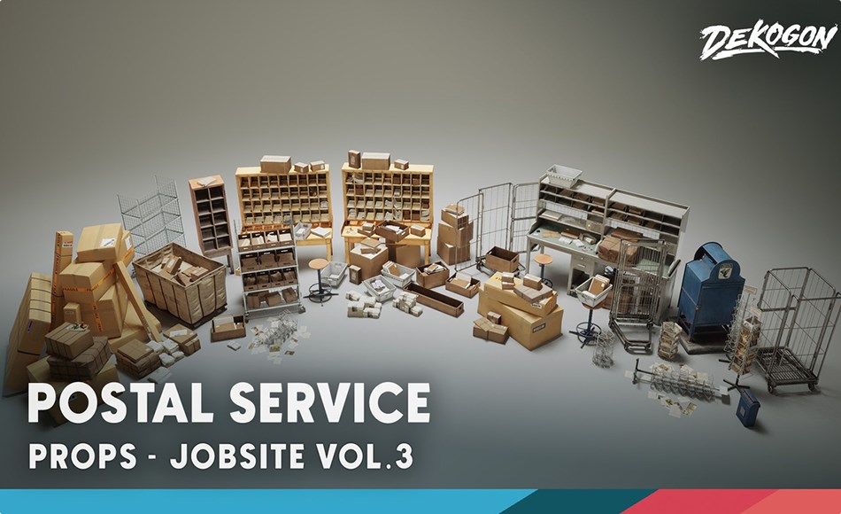 【UE5】包裹快递资产包 Jobsite VOL.3 – Postal Service (Nanite & Low Poly) 【UE5】包裹快递资产包 Jobsite VOL.3 – Postal Service (Nanite & Low Poly)