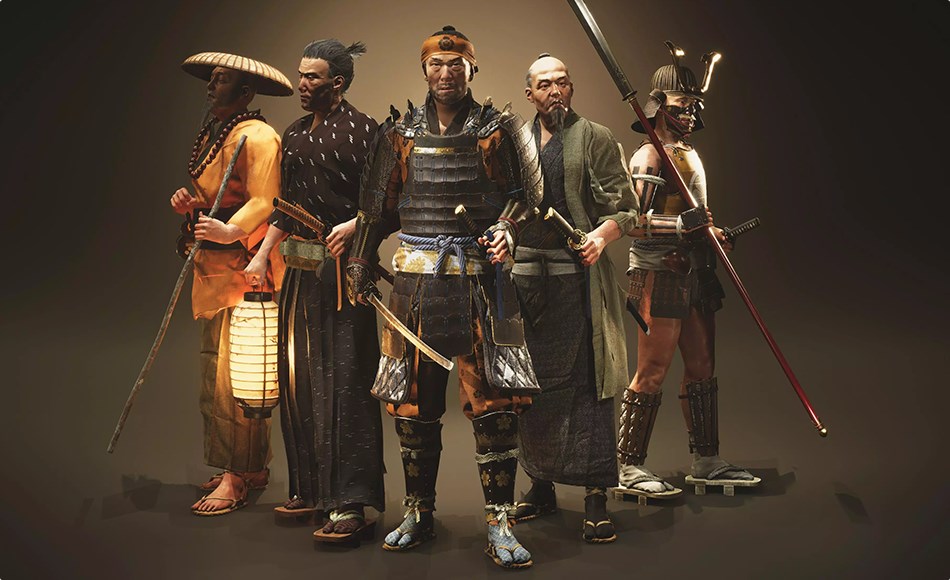 Unity角色 – 模块化日本武士居民 Modular Samurai: Japanese Warriors & Citizens