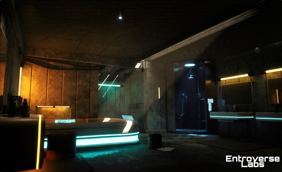 【UE5】赛博朋克浴室环境 Cyberpunk Bathroom Environment ( Modular , Interior , Brutalist, Cyberpunk ) 【UE5】赛博朋克浴室环境 Cyberpunk Bathroom Environment ( Modular , Interior , Brutalist, Cyberpunk )