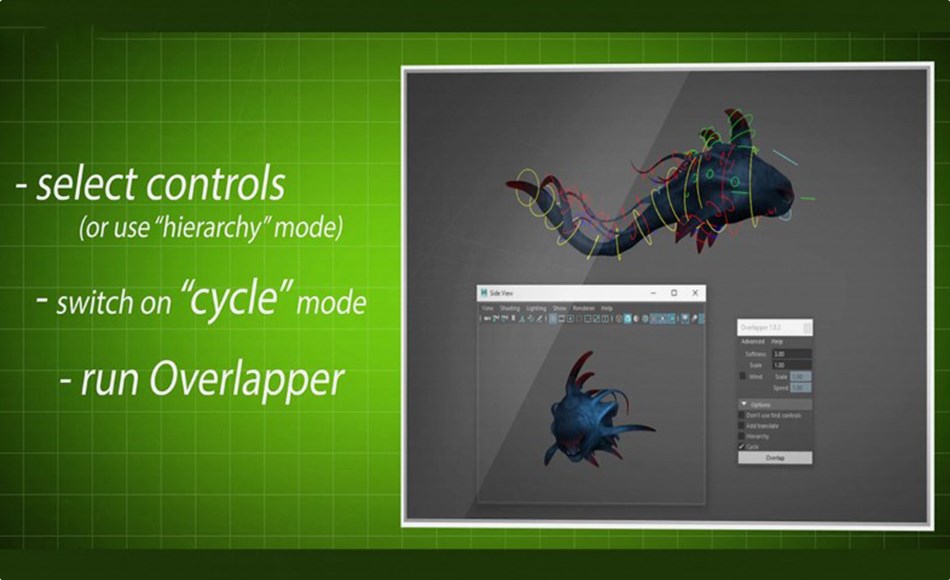 Maya插件 – 重叠动作动画制作插件 Overlapper Maya插件 – 重叠动作动画制作插件 Overlapper