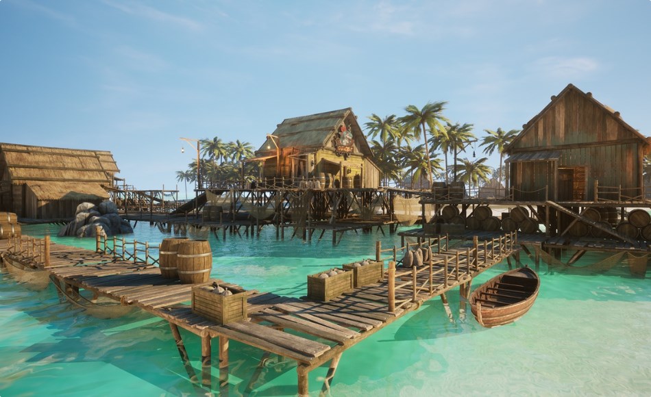 【UE5】模块化海盗岛屿 Pirate Stilt Village Island Modular Pack
