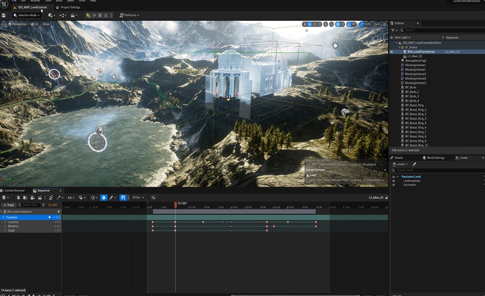 UE5插件 – 运行时实时变换关卡 LevelController2 (Transform Levels At Runtime In Realtime)