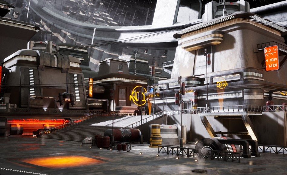 【UE5】科幻城市 Ring World City Station