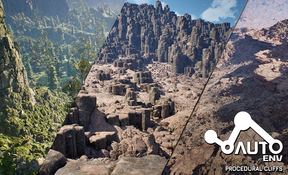 【UE5】程序化岩石悬崖 AutoEnv Procedural Rock Cliffs 【UE5】程序化岩石悬崖 AutoEnv Procedural Rock Cliffs