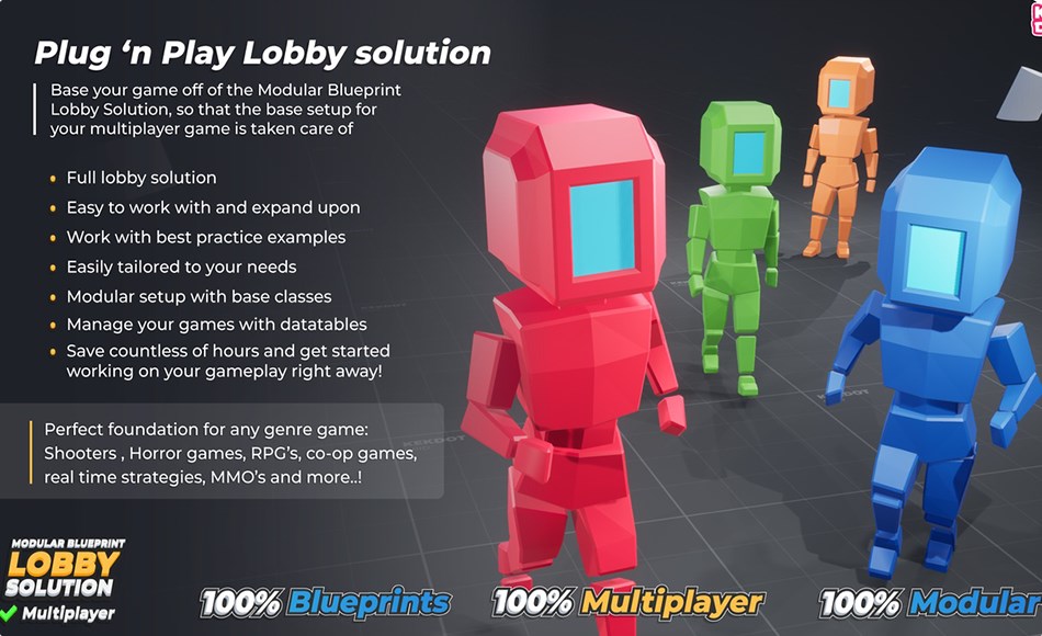 【UE5】多人蓝图大厅解决方案 Multiplayer Blueprint Lobby Solution – Template 【UE5】多人蓝图大厅解决方案 Multiplayer Blueprint Lobby Solution – Template