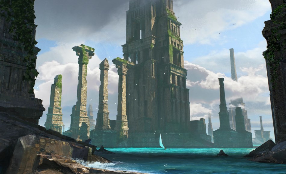 【中文字幕】失落的亚特兰蒂斯场景制作流程 Lost Atlantide 3D/2D process