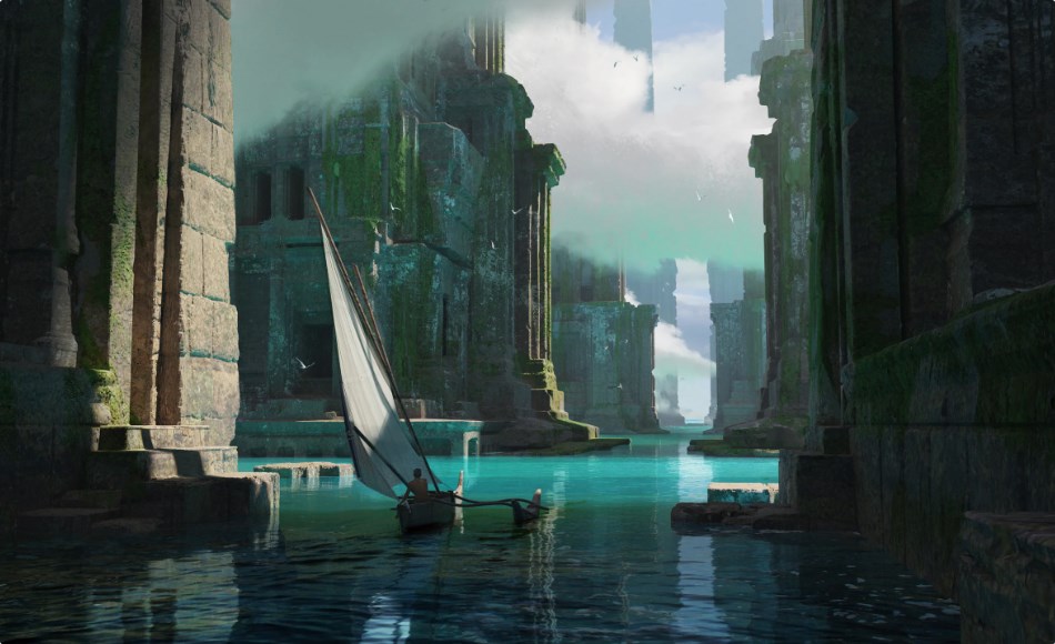 【中文字幕】失落的亚特兰蒂斯场景制作流程 Lost Atlantide 3D/2D process