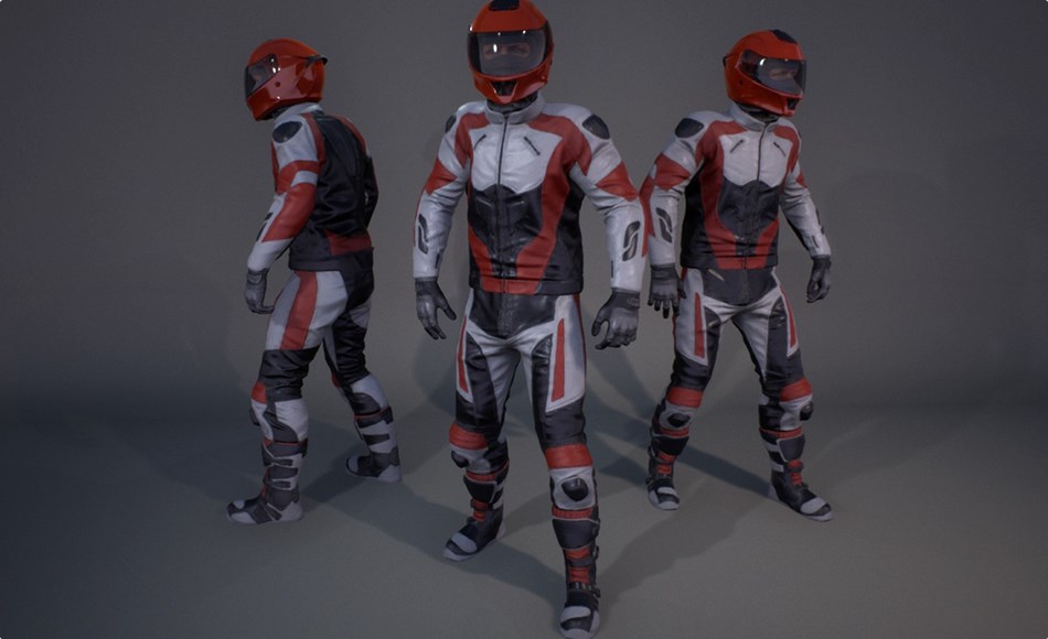 【UE5】模块化游戏角 Character Factory Vol11 Bike Suit