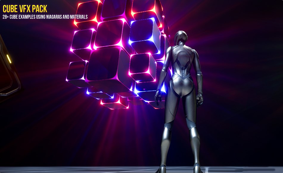 【UE5】立方体特效静态网格 Cube VFX