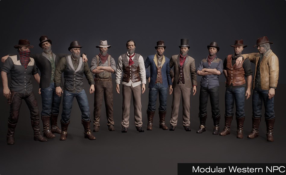 【UE5】西部牛仔 Western NPC – Metahuman