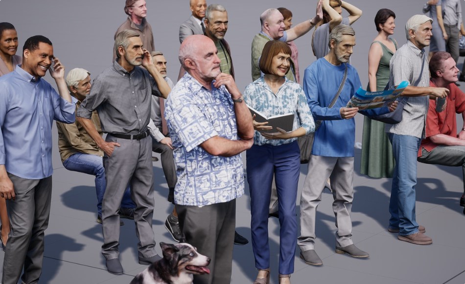 【UE5】休闲角色包 Posed Humans Pack 1