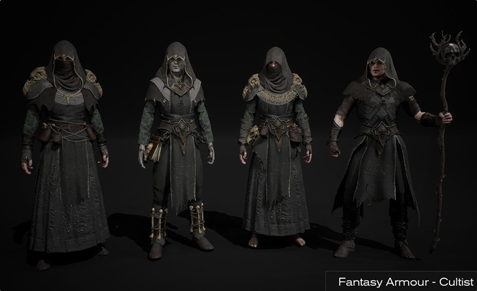 【UE5】邪教徒游戏角色 Cultist – Warlock – Metahuman 【UE5】邪教徒游戏角色 Cultist – Warlock – Metahuman