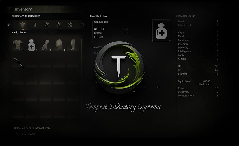 UE5插件 – 库存系统 Tempest Inventory System