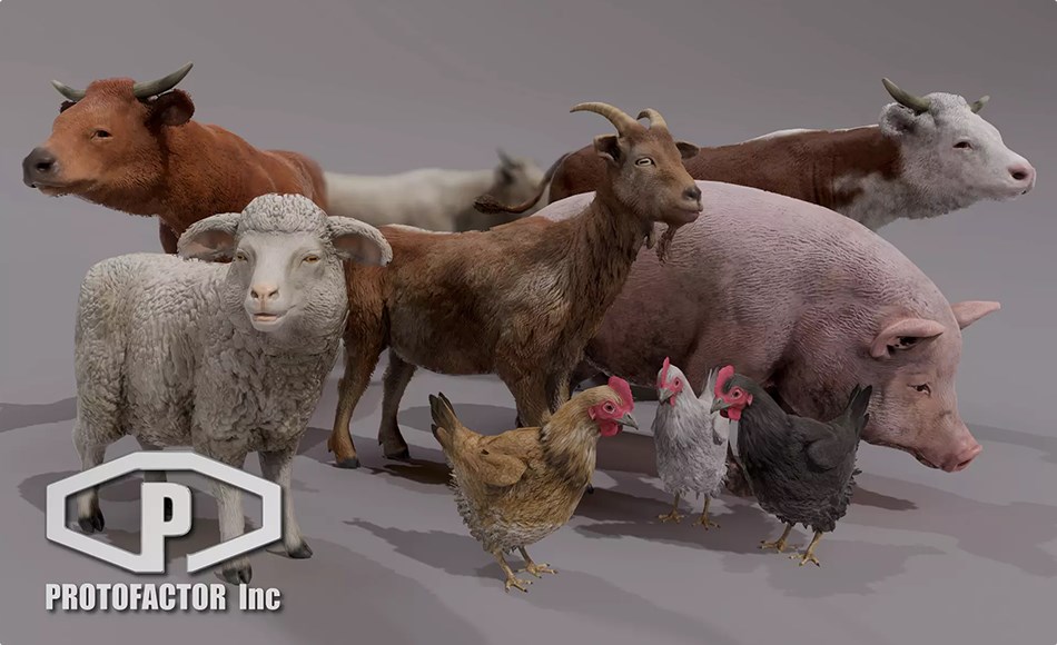 Unity动物 – 农场动物动画 FARM ANIMALS PACK