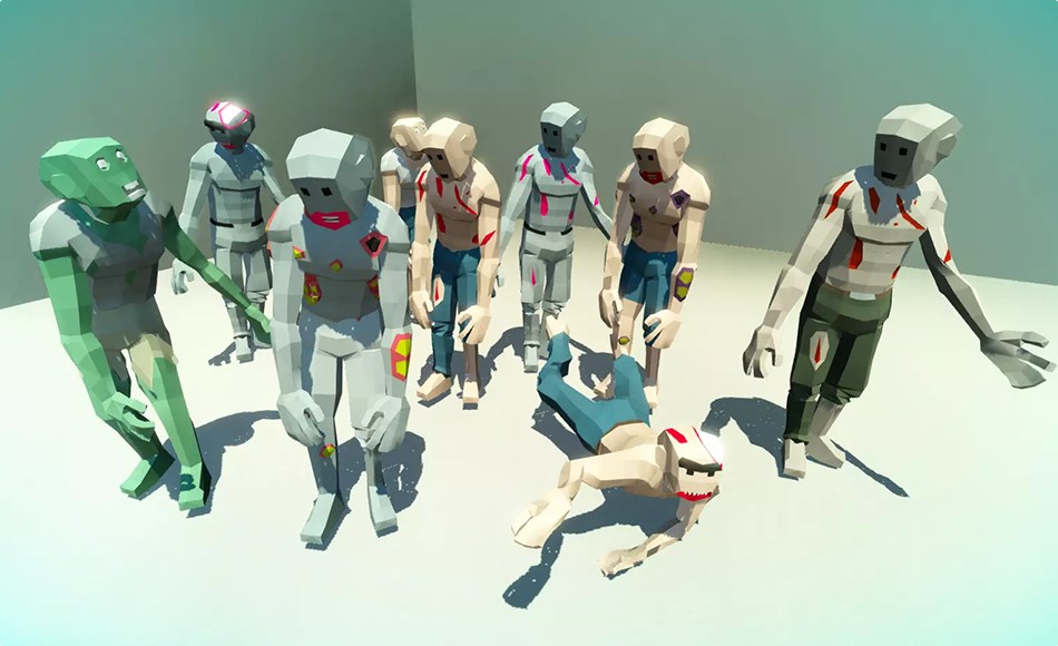 Unity角色 – 风格化僵尸角色 POLYGON style zombies pack