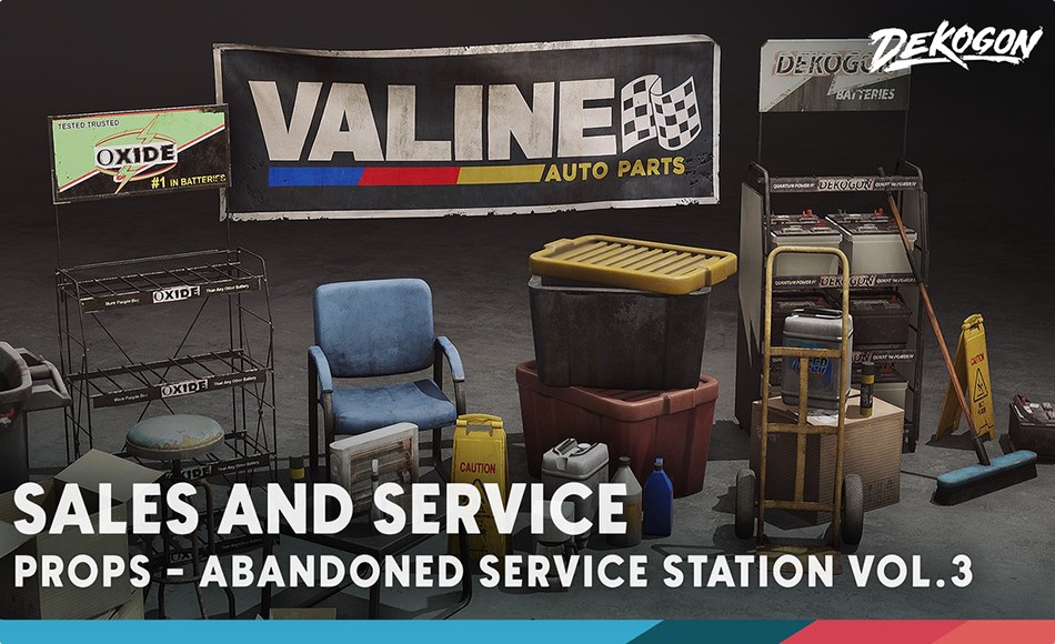【UE5】废弃维修车间 Abandoned Service Garage – VOL.3 – Sales and Service