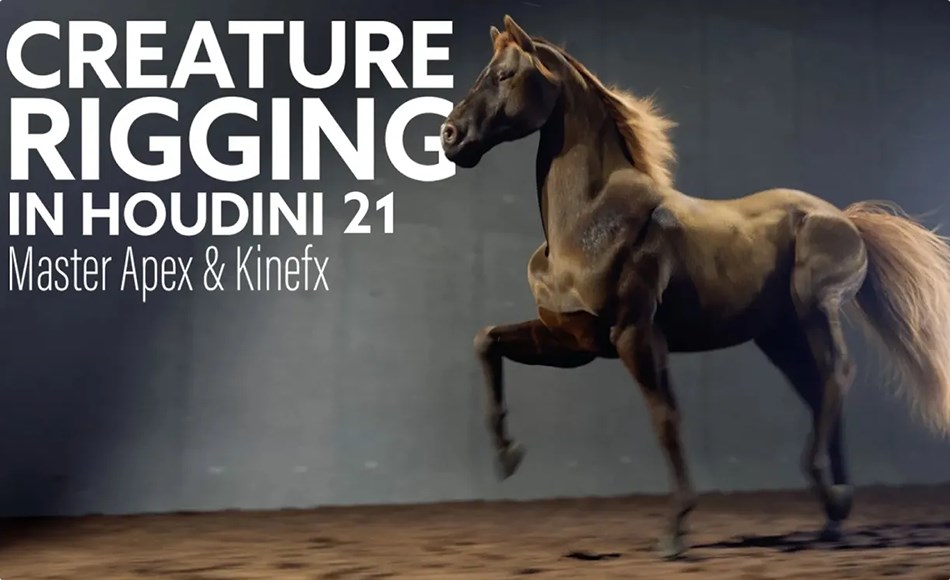 Houdini教程 – 四足生物绑定 Rebelway – Creature Rigging in Houdini