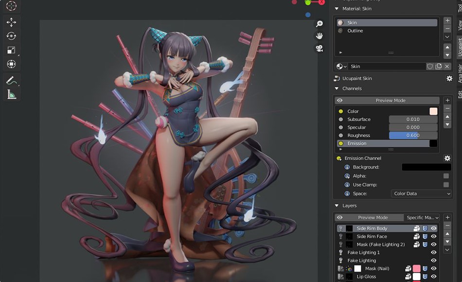 Blender插件 – 贴图图层管理插件 Ucupaint