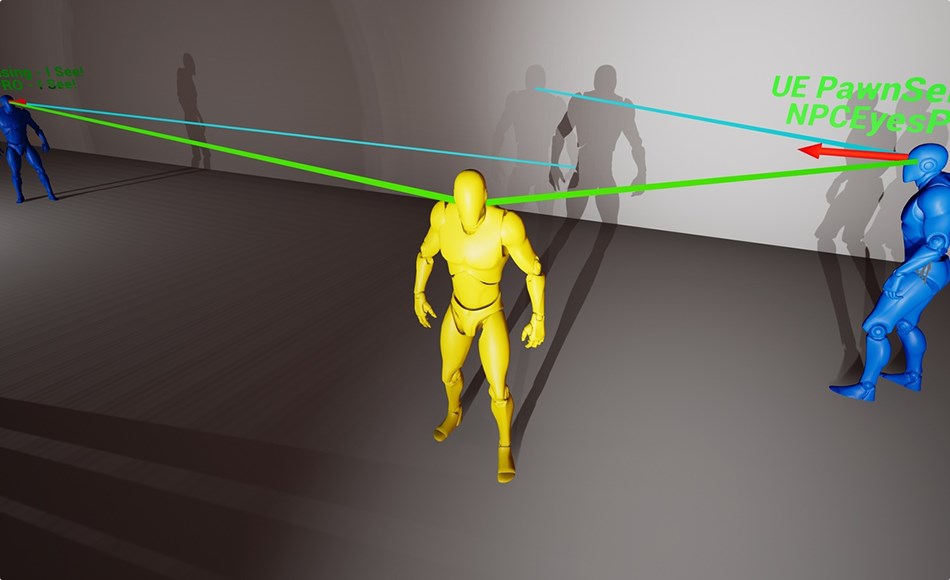 UE5插件 – 瞄准系统 NPC Eyes Sight System PRO – Accurate NPC Vision with Light, Shadow, Body Points