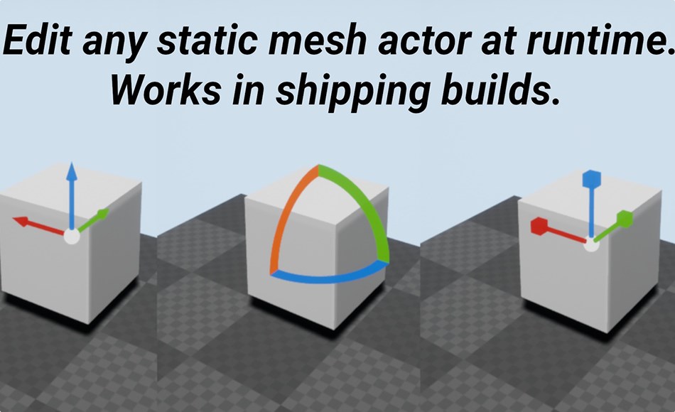 【UE5】变幻辅助工具 Runtime Gizmo (Transform Tool) 【UE5】变幻辅助工具 Runtime Gizmo (Transform Tool)