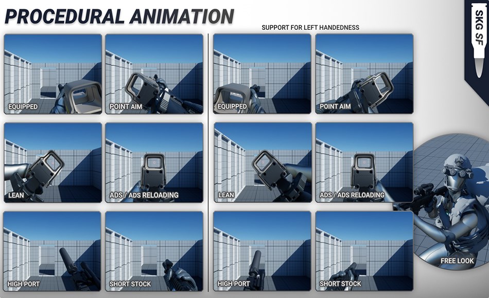 UE5插件 – 第一人称射击游戏框架 FPS First Person Shooter Framework (SKG Shooter Framework V2)
