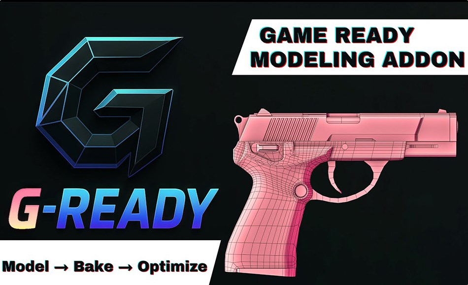 Blender插件 – 游戏建模工具包 G-Ready – Game Ready Modeling Tools