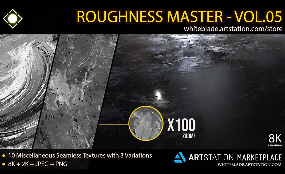 10 张粗糙划痕纹理 Roughness Master VOL 05 – 10 Surface Imperfection / 8K Textures 10 张粗糙划痕纹理 Roughness Master VOL 05 – 10 Surface Imperfection / 8K Textures