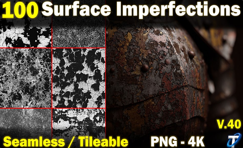 100 组写实瑕疵生锈贴图 100 Ultra High-Quality Surface Imperfections / Stencil Imperfections (Seamless and Tileable) Vol 40 100 组写实瑕疵生锈贴图 100 Ultra High-Quality Surface Imperfections / Stencil Imperfections (Seamless and Tileable) Vol 40
