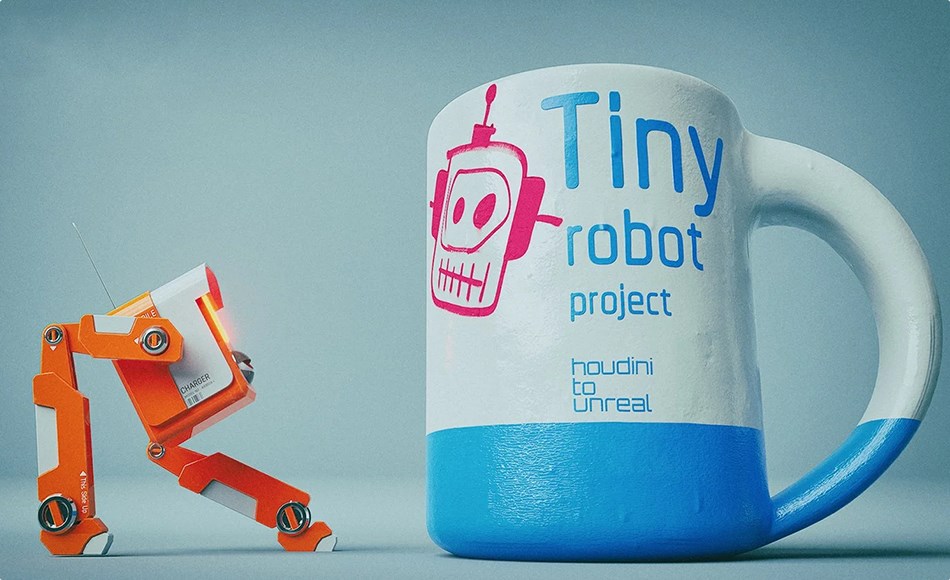 【中文字幕】微型机器人动画创建全流程 tiny robot project – houdini to unreal