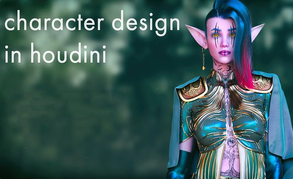 【中文字幕】概念角色设计 character design in houdini