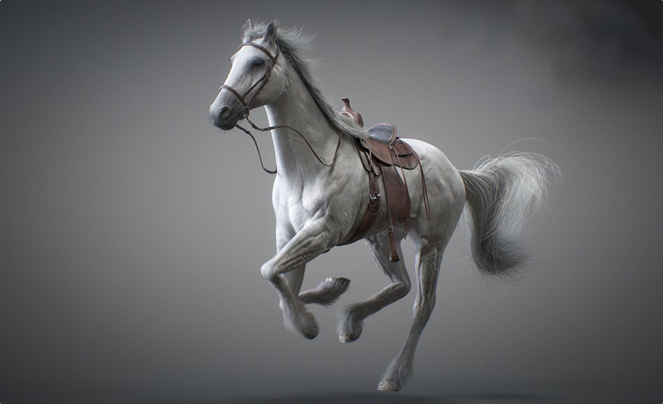模型资产 – 写实马匹动画 Animated Horses 3DS Max 3D model V3