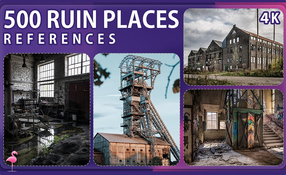 500 处遗址参考照片 500 Ruin Places Reference Pack – Vol 1