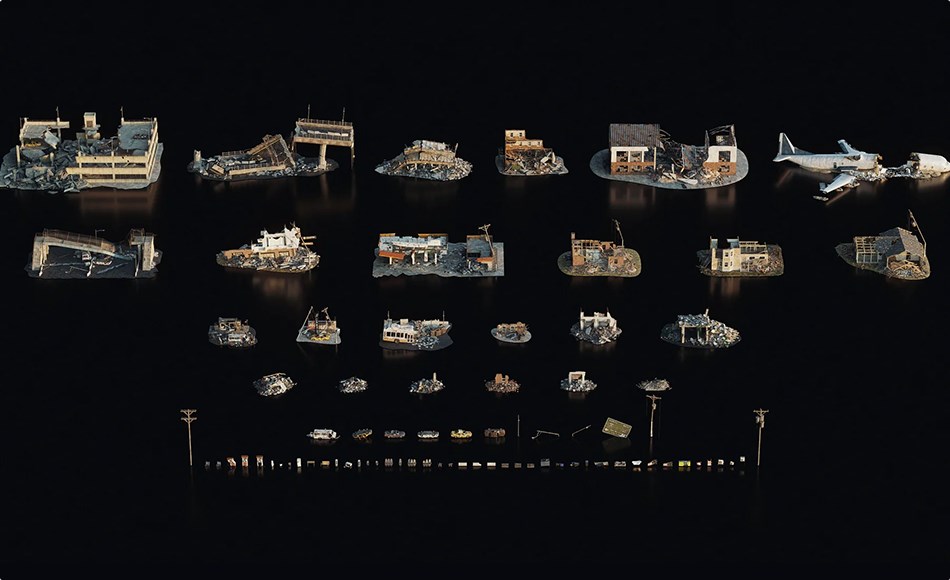 Kitbash3D – 战争残骸 wreckage