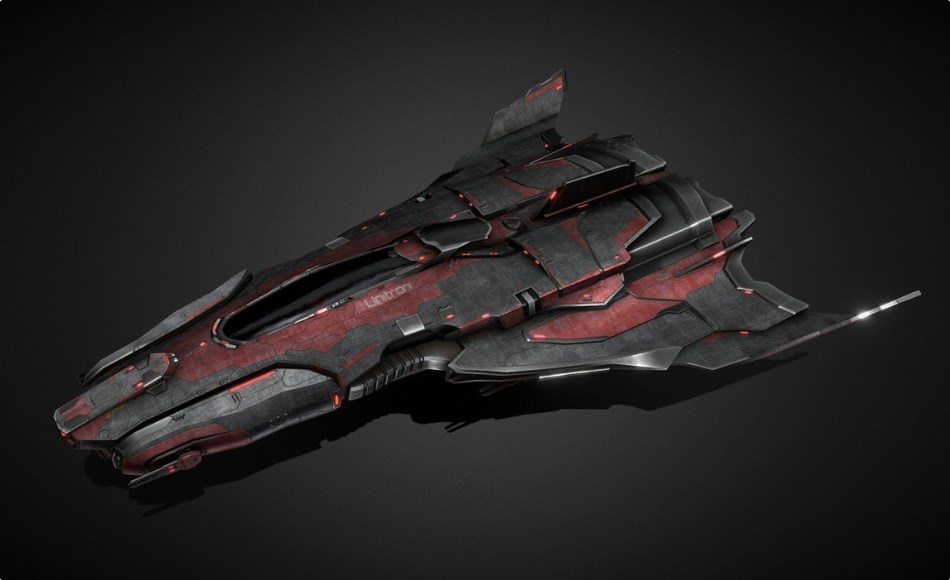 模型资产 – 科幻飞船 Spaceship Unitron